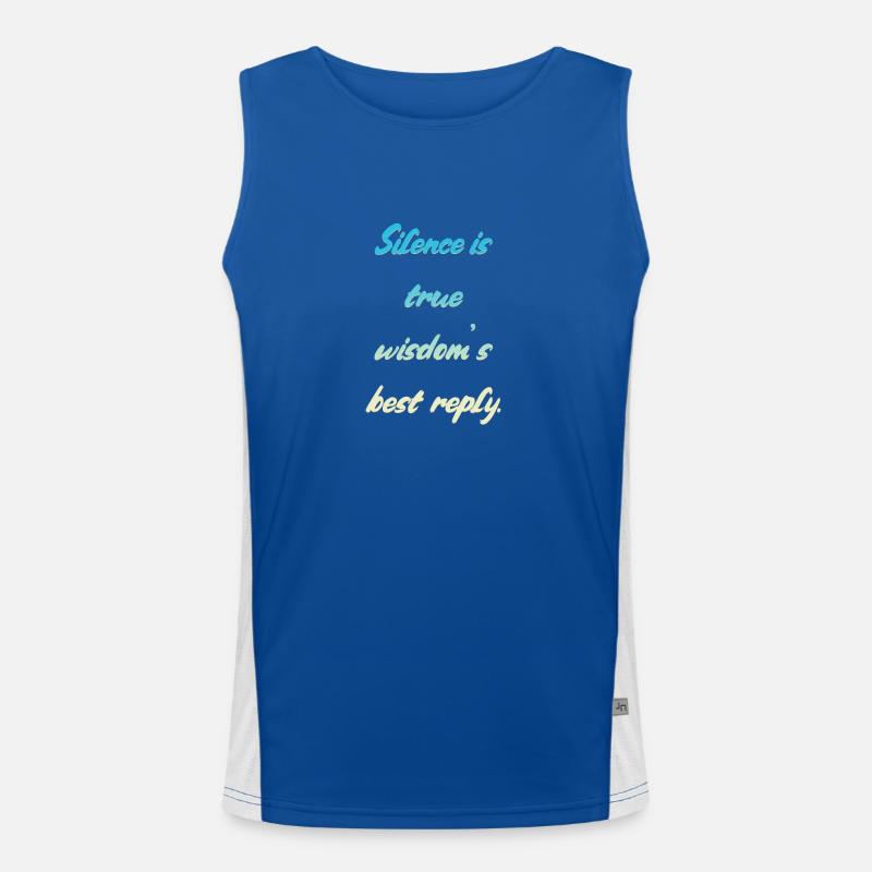 Silence Saying Men's Functional Contrast Tank Top 
