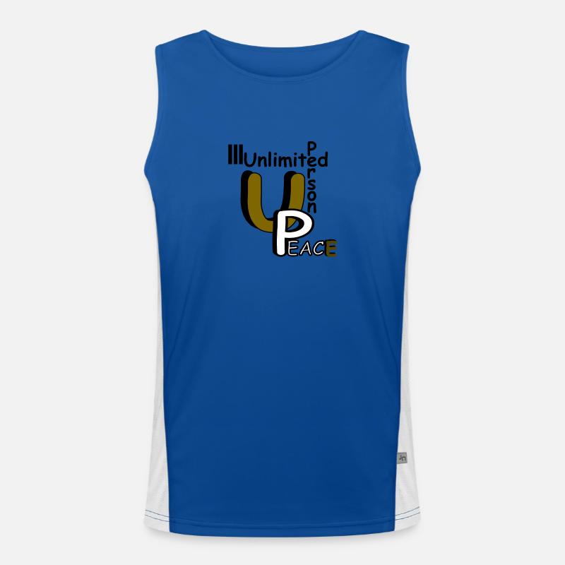 Peace Funktionelles Kontrast-Tank Top für Männer 