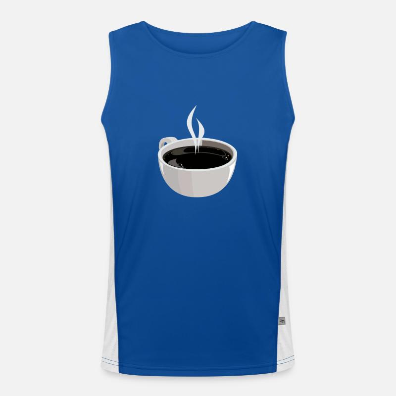 Hot coffee Men's Functional Contrast Tank Top 