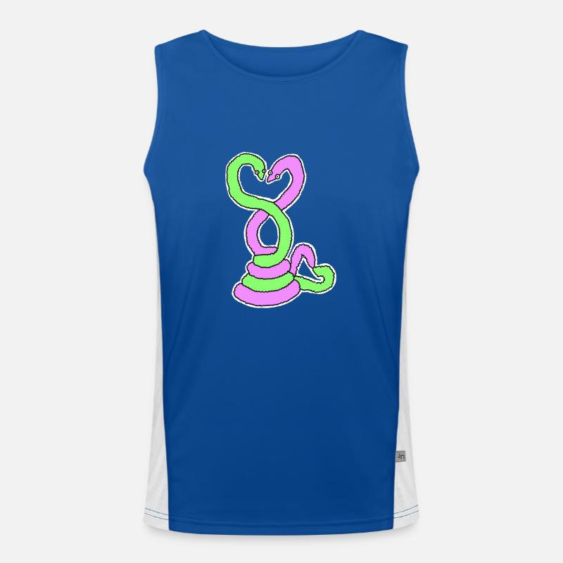 Sneks Men's Functional Contrast Tank Top 