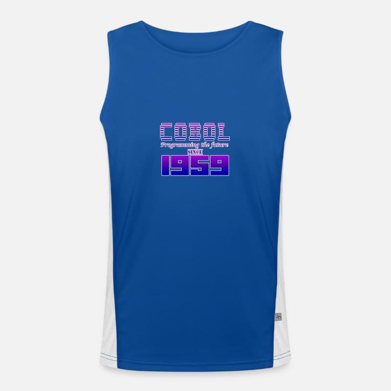 COBOL. Programming the future since 1959 Men's Functional Contrast Tank Top 
