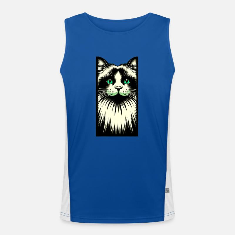 Visage de chat Débardeur respirant contrasté Homme 