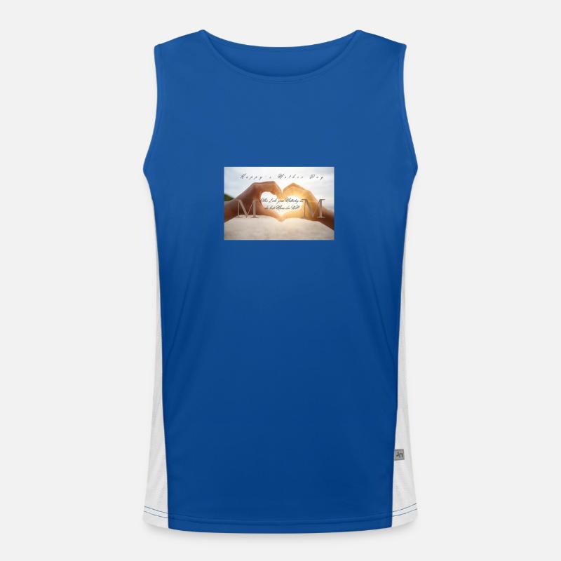 Muttertagsgeschenk Funktionelles Kontrast-Tank Top für Männer 