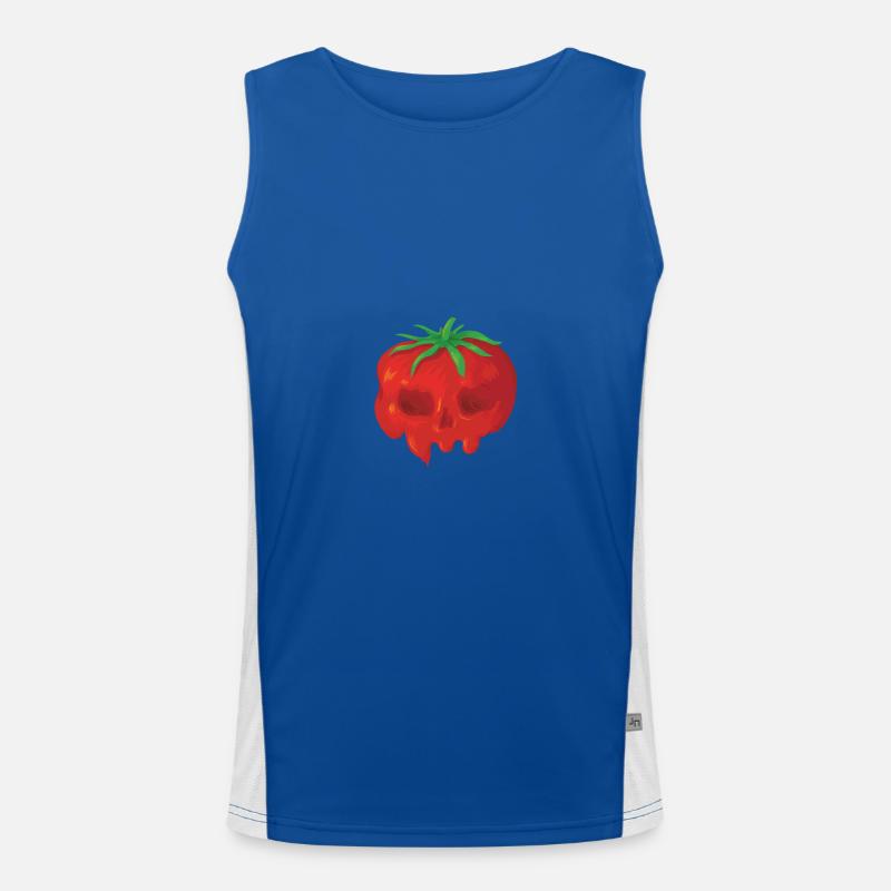 Hallo Herr Tomate Funktionelles Kontrast-Tank Top für Männer 