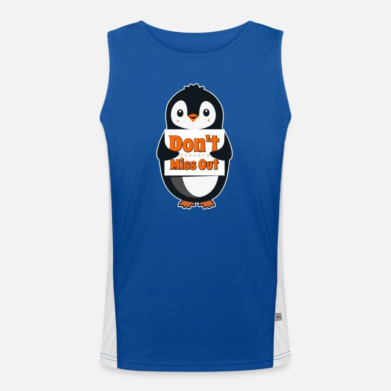 Pinguinzeichen: Verpassen Sie es nicht Funktionelles Kontrast-Tank Top für Männer 