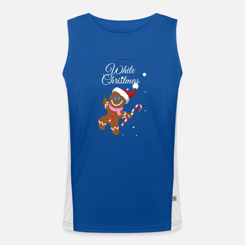 Lebkuchen Funktionelles Kontrast-Tank Top für Männer 