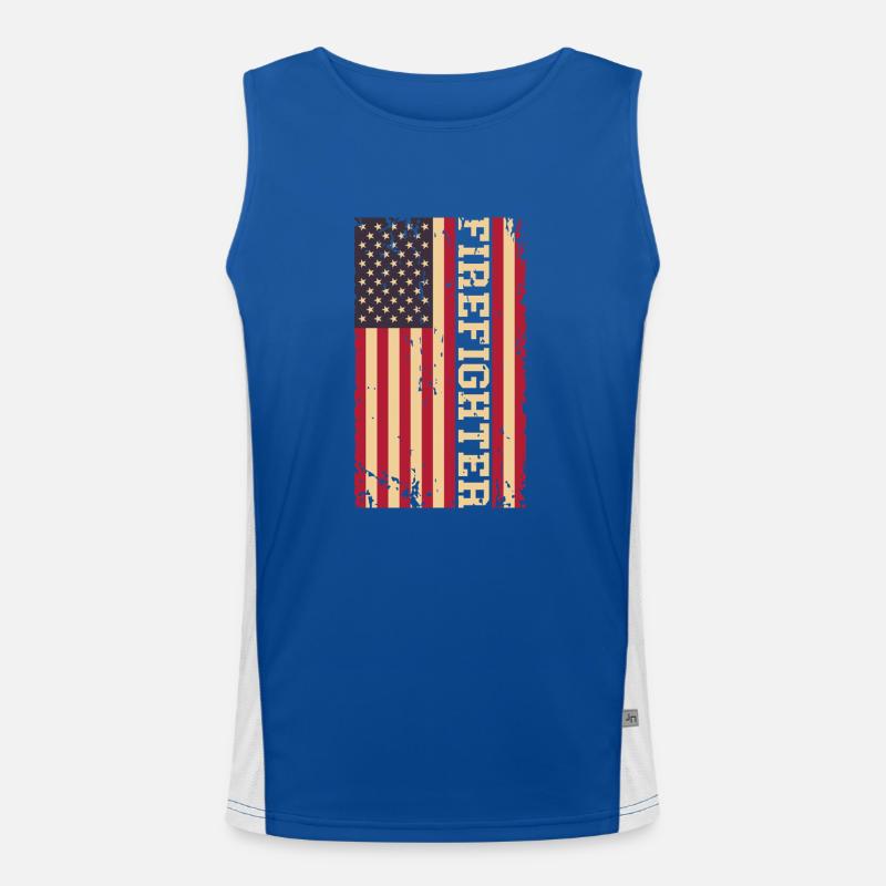 Fire brigade Men's Functional Contrast Tank Top 