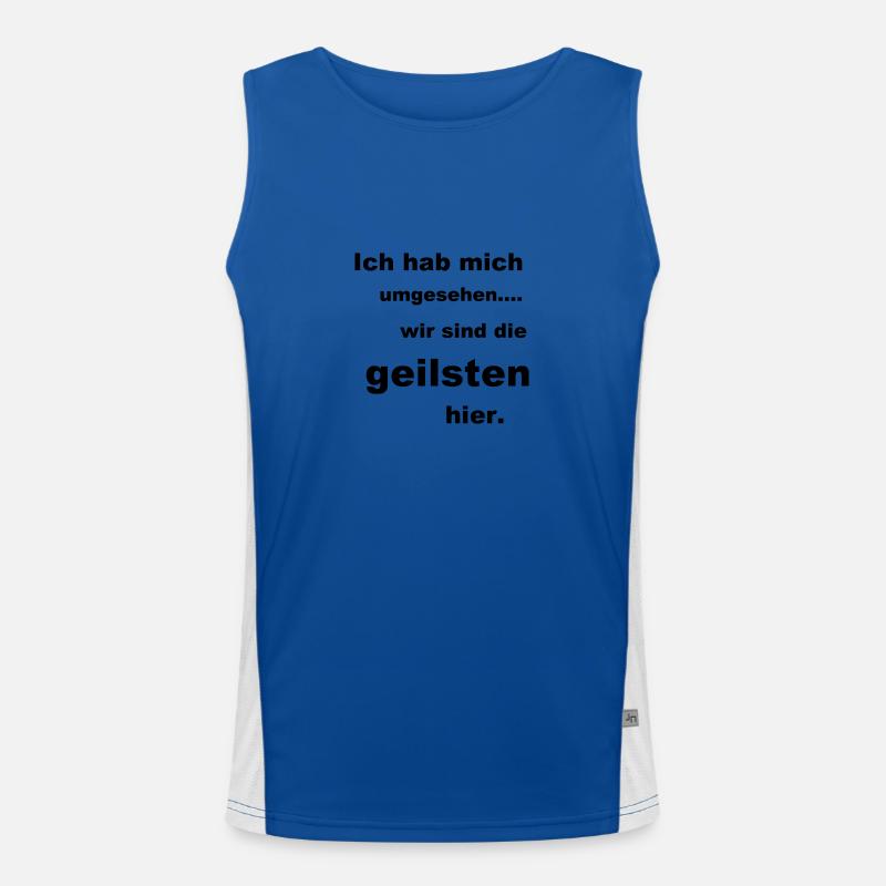 Wir sind die geilsten hier. Funktionelles Kontrast-Tank Top für Männer 