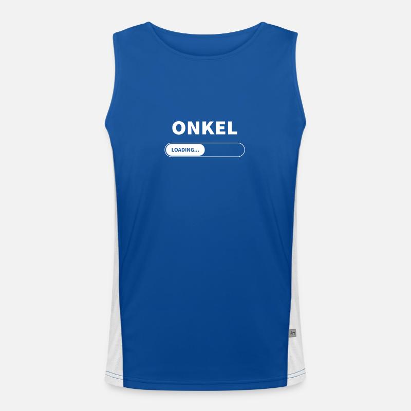 Onkel loading - Angehender Onkel Funktionelles Kontrast-Tank Top für Männer 