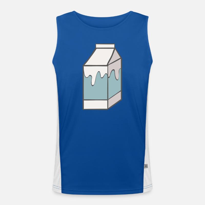 Milch Funktionelles Kontrast-Tank Top für Männer 