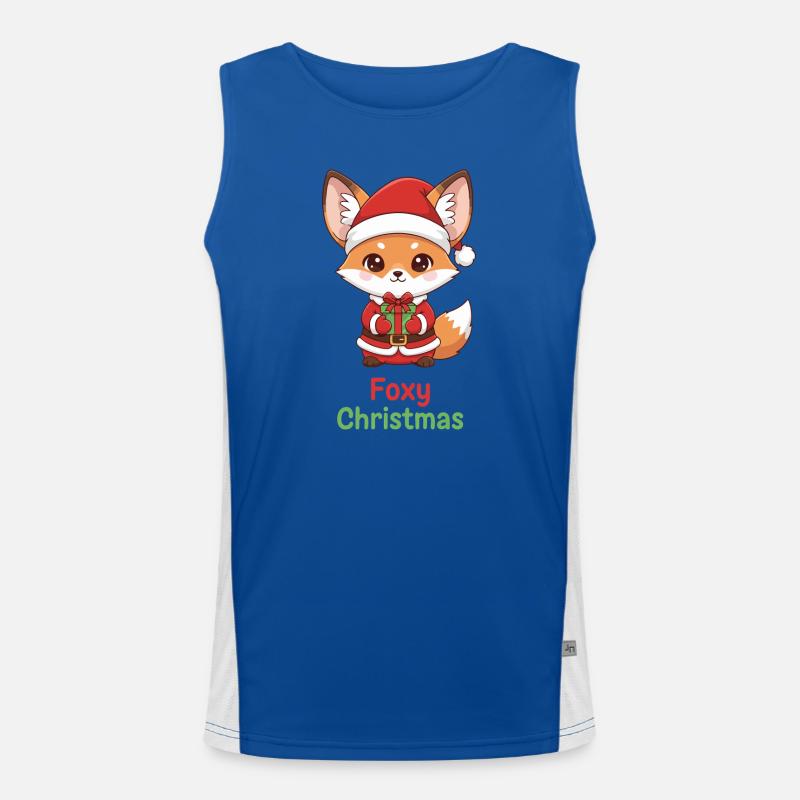 Foxy Christmas Gift Fox Men's Functional Contrast Tank Top 