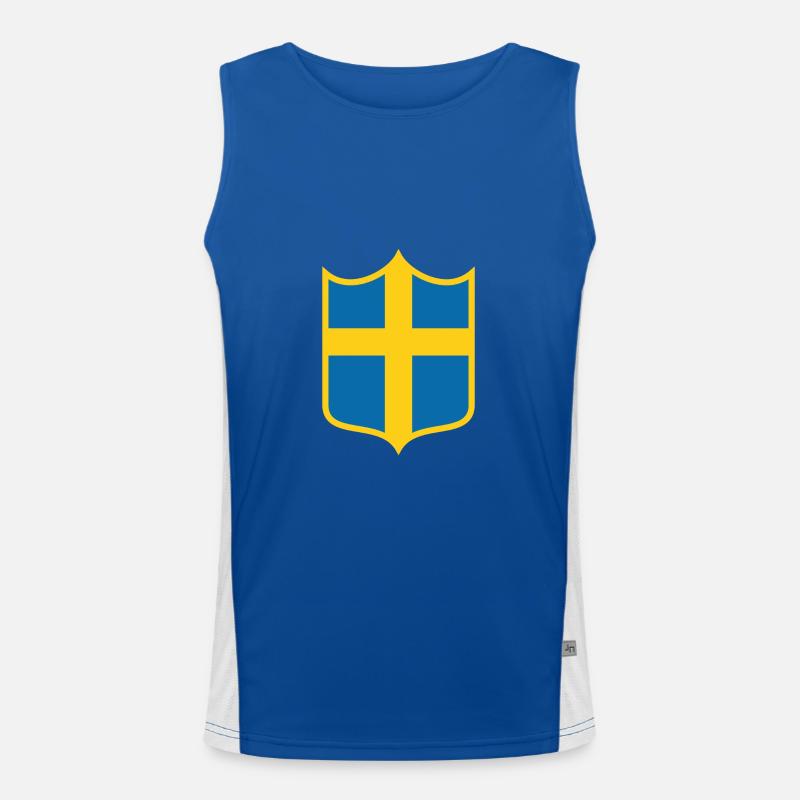 Schweden Funktionelles Kontrast-Tank Top für Männer 
