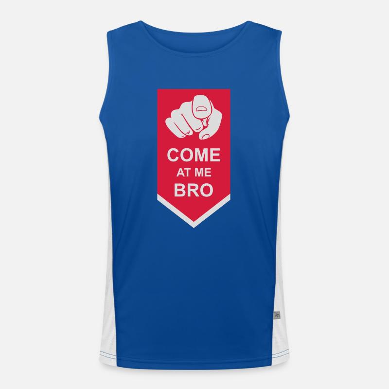Viens à moi bro Débardeur respirant contrasté Homme 