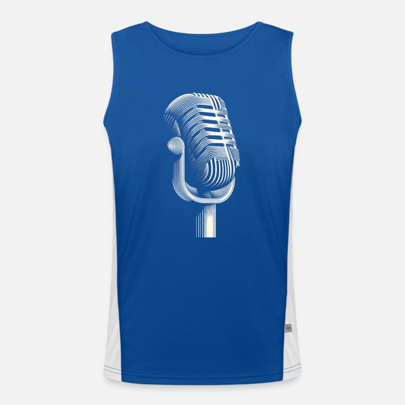 Design élégant du microphone en cadeau Débardeur respirant contrasté Homme 