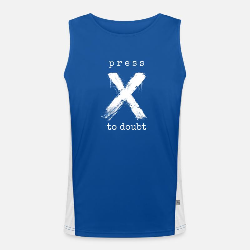 Appuyez sur X pour douter Débardeur respirant contrasté Homme 