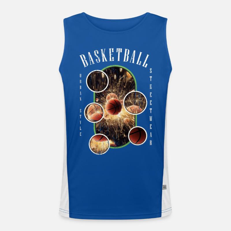Basketteur Basketteur Dunking Sport Vintage Débardeur respirant contrasté Homme 