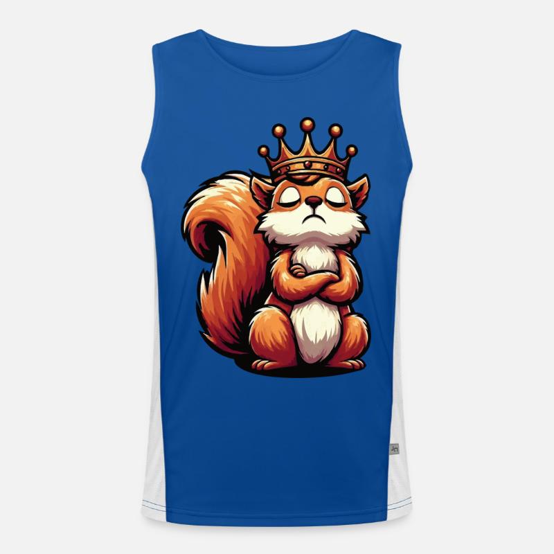 Eichhörnchen Eichhorn Eichhörnchenliebhaber Nager Funktionelles Kontrast-Tank Top für Männer 