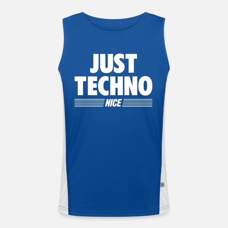 Nur Techno Funktionelles Kontrast-Tank Top für Männer 