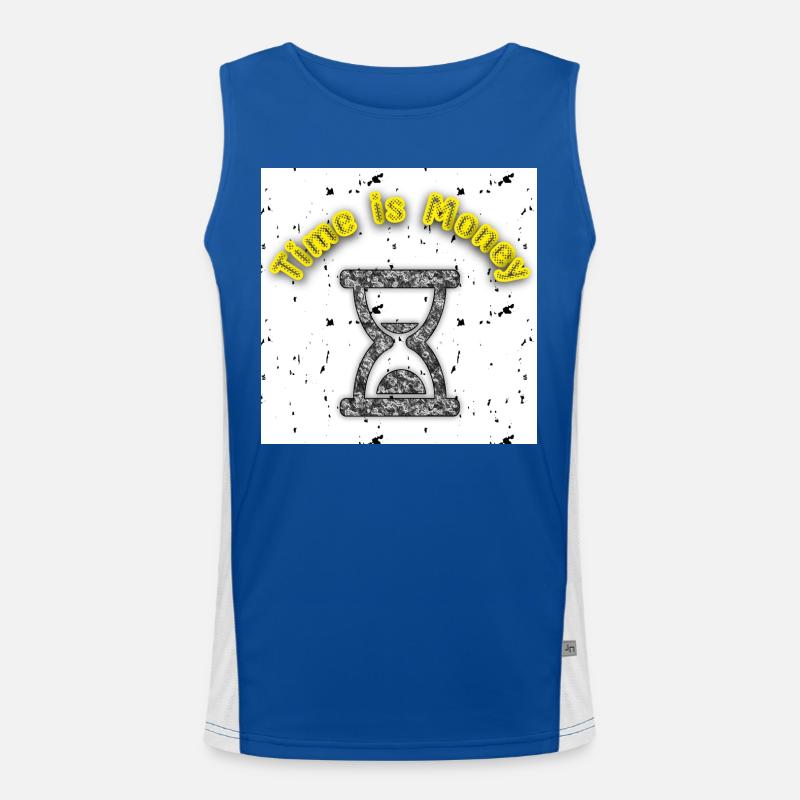 Time is Money - Abbild - 2023 Funktionelles Kontrast-Tank Top für Männer 