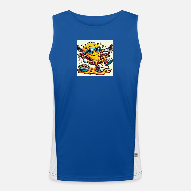 Nacho Every Day – Chill Snack Vibes Funktionelles Kontrast-Tank Top für Männer 