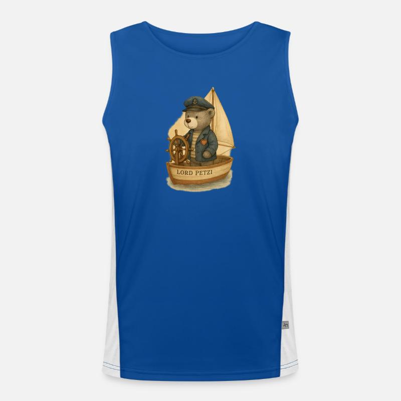 Lord Petzi Segler Funktionelles Kontrast-Tank Top für Männer 