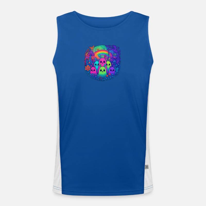 Neon Monster Freunde Funktionelles Kontrast-Tank Top für Männer 