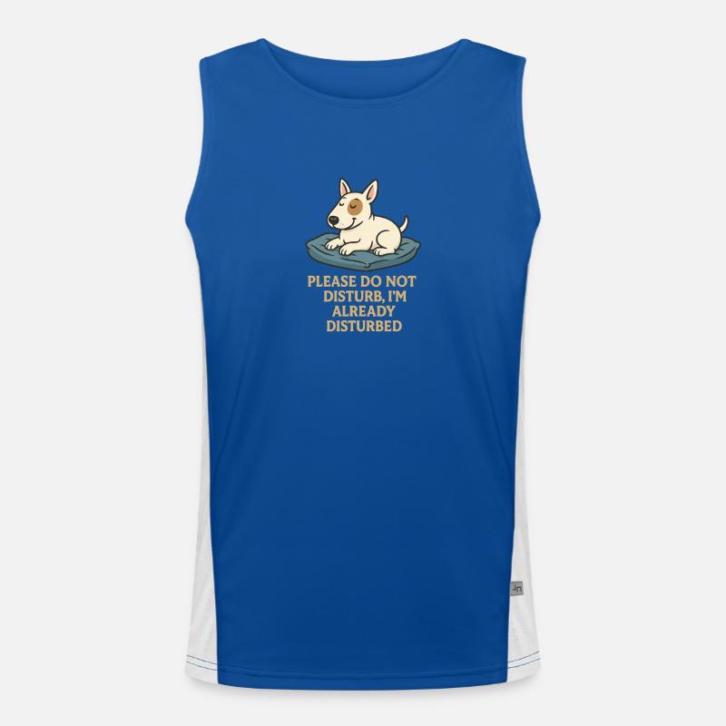 Bitte nicht stören, Dog Nap Tee Funktionelles Kontrast-Tank Top für Männer 