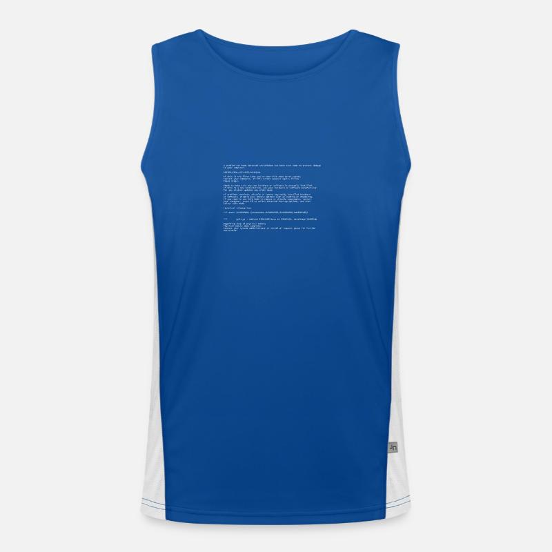 Blue Screen Men's Functional Contrast Tank Top 