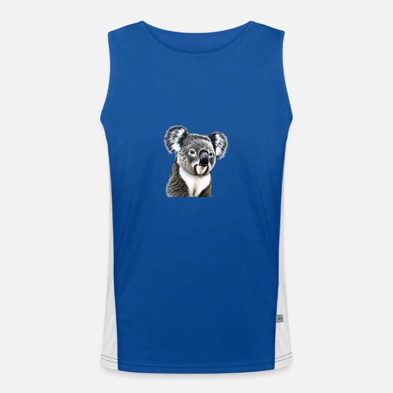Koala süß niedlich Geschenkidee Koalabär Funktionelles Kontrast-Tank Top für Männer 