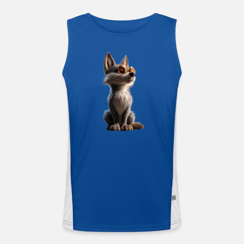 Wolf Love Wolves Wolf Pack Wolfhound Wild Wolf Débardeur respirant contrasté Homme 