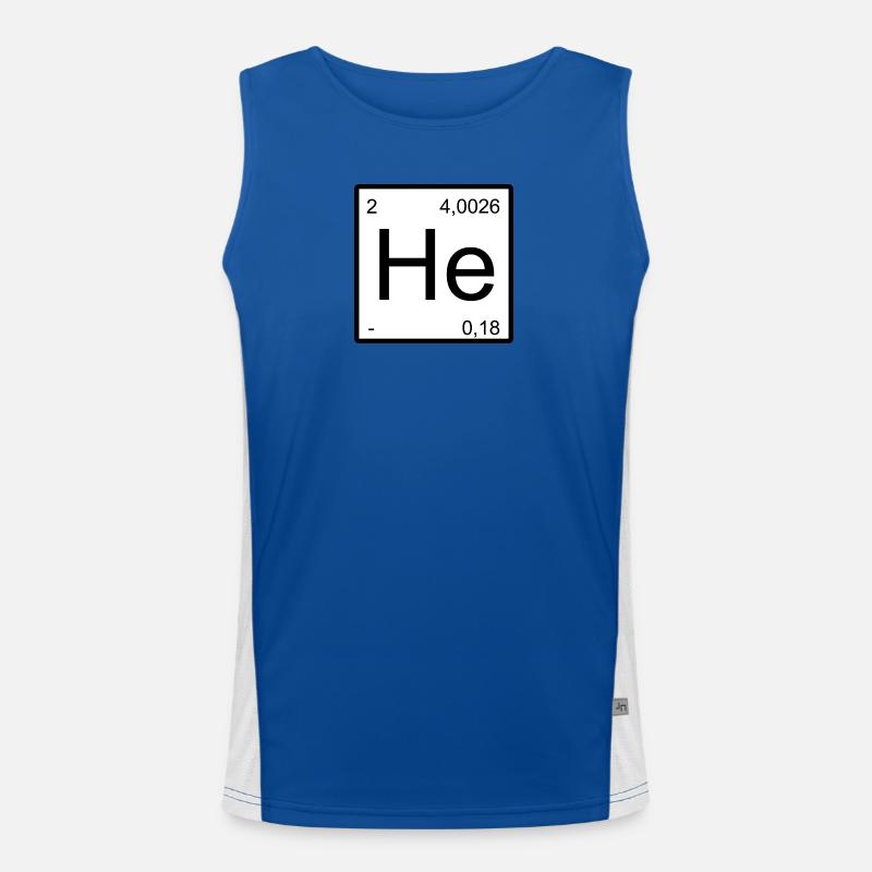 Helium Minimal Element Design Men's Functional Contrast Tank Top 