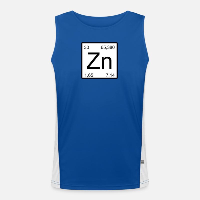 Conception à éléments carrés en zinc Débardeur respirant contrasté Homme 