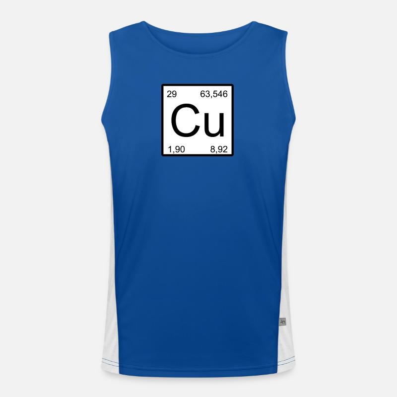 Kupfer Element Stil Funktionelles Kontrast-Tank Top für Männer 