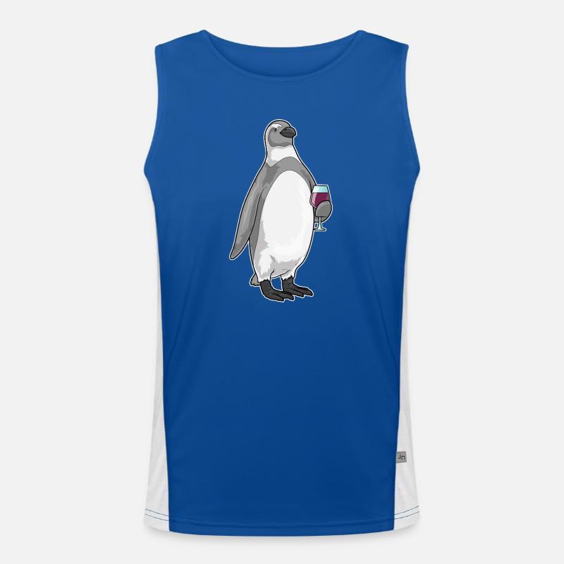 Vin rouge Penguin Débardeur respirant contrasté Homme 