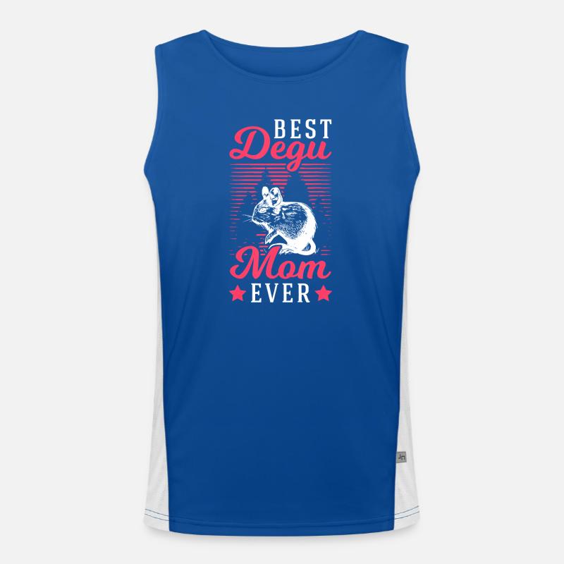 Beste Mama aller Zeiten Katze Retro-Neon Funktionelles Kontrast-Tank Top für Männer 