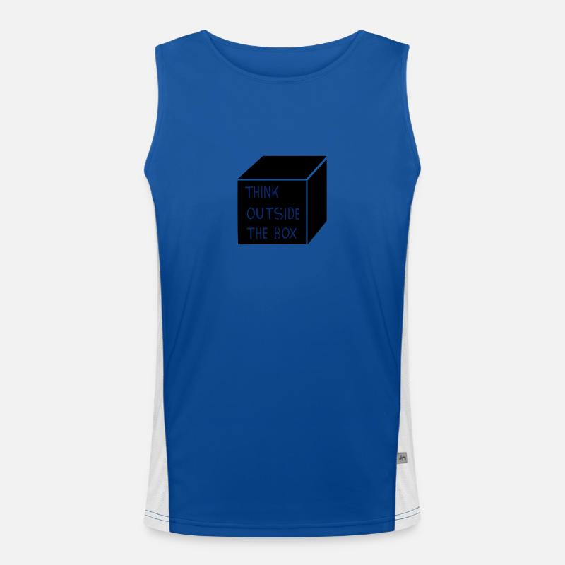 Think outside the box Funktionelles Kontrast-Tank Top für Männer 