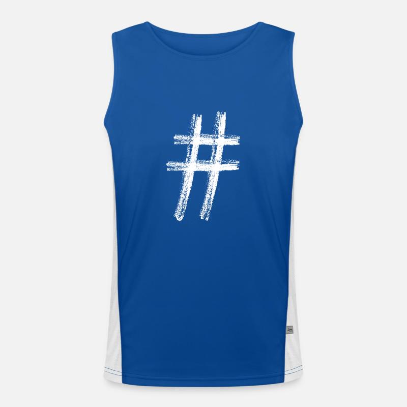 Hashtag Débardeur respirant contrasté Homme 