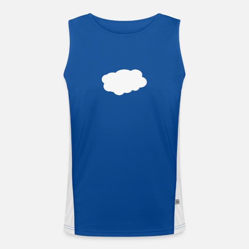 Wolke Funktionelles Kontrast-Tank Top für Männer 