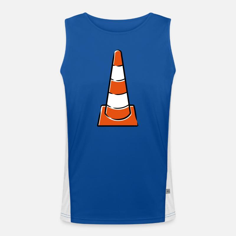 Construction hats Men's Functional Contrast Tank Top 