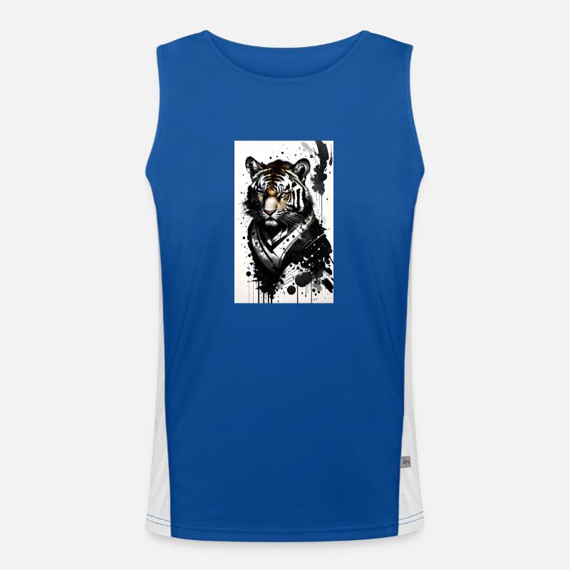 Tiger power Men's Functional Contrast Tank Top 