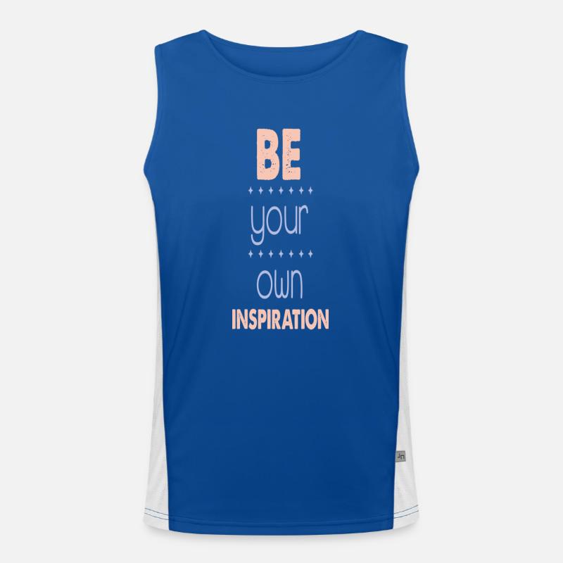 Soyez votre propre source d’inspiration Débardeur respirant contrasté Homme 