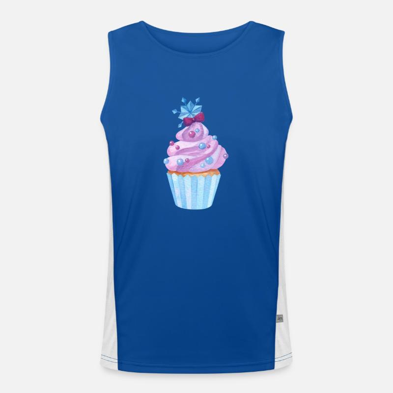 Cupcake Candy Men's Functional Contrast Tank Top 