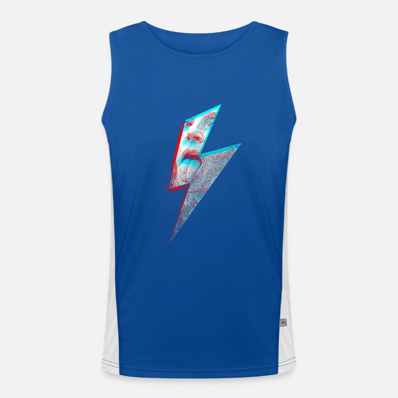 Coup de langue éclair rebelle Débardeur respirant contrasté Homme 