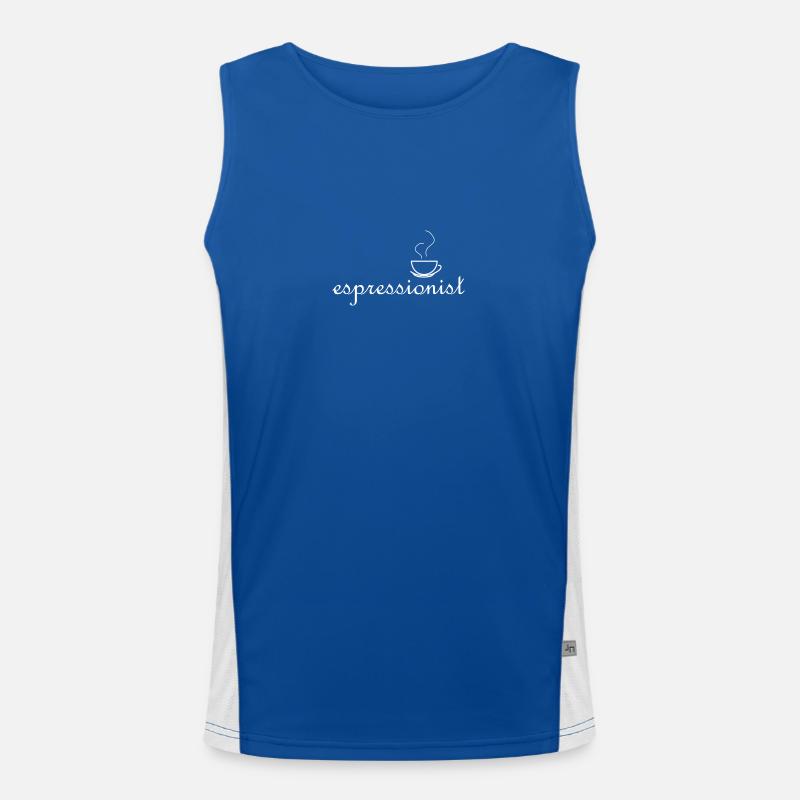 Espressionist - Coffee Lover Men's Functional Contrast Tank Top 