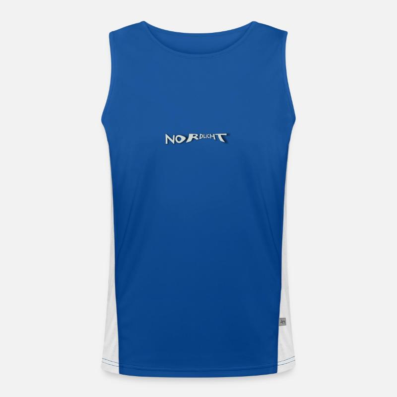 Nordlicht 4 Funktionelles Kontrast-Tank Top für Männer 