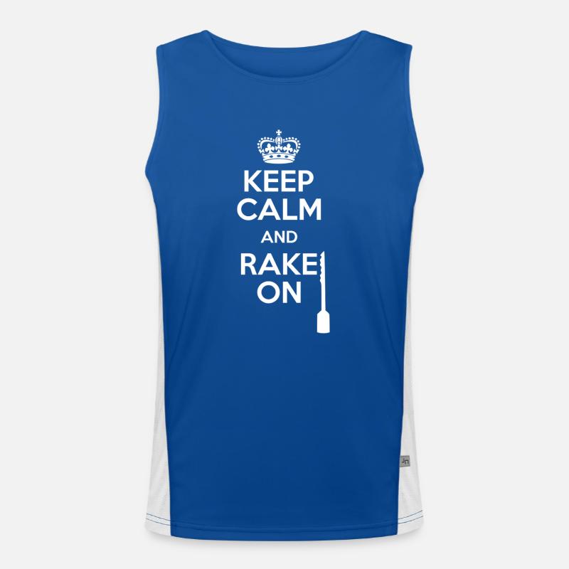 Lockpicking Keep Calm And Rake On Lock Picking Men's Functional Contrast Tank Top 