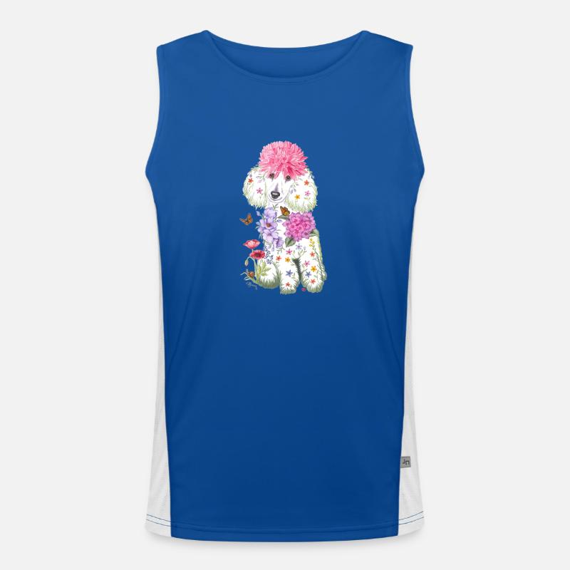 Spring poodle Men's Functional Contrast Tank Top 