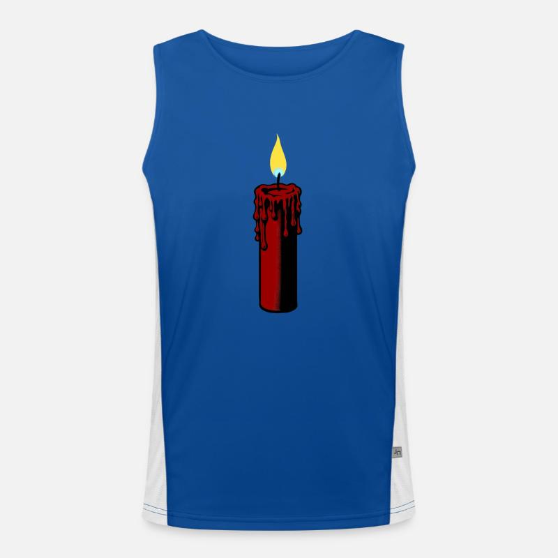 Candle | Candlelight Advent candle-wind Men's Functional Contrast Tank Top 