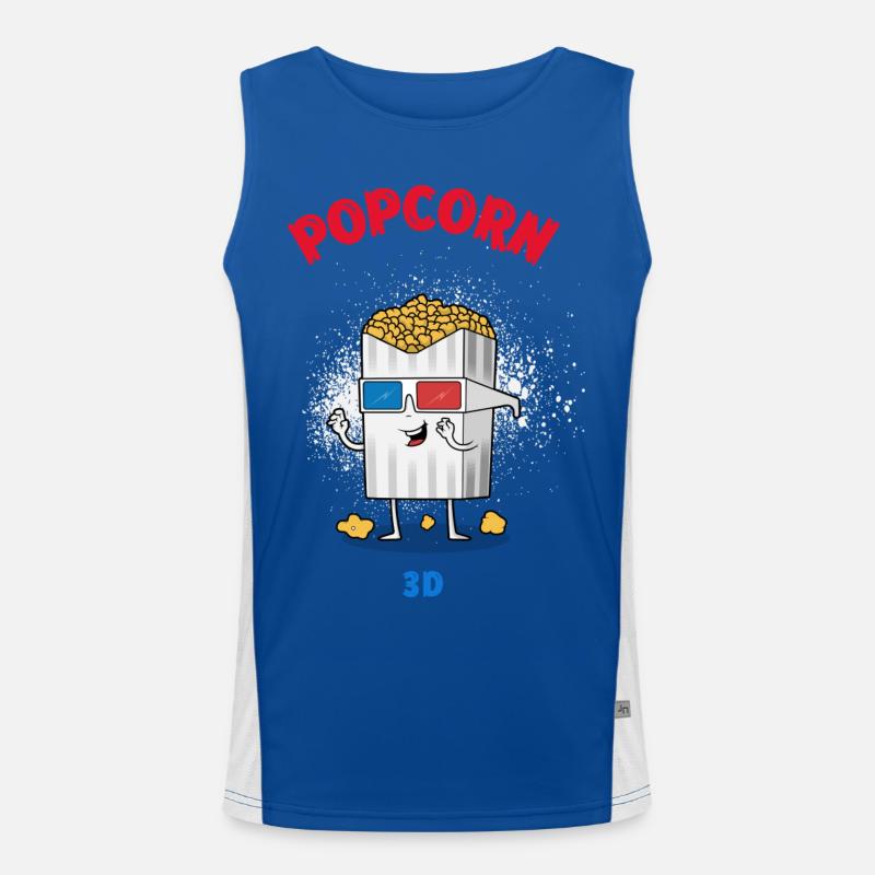 pop corn Men's Functional Contrast Tank Top 