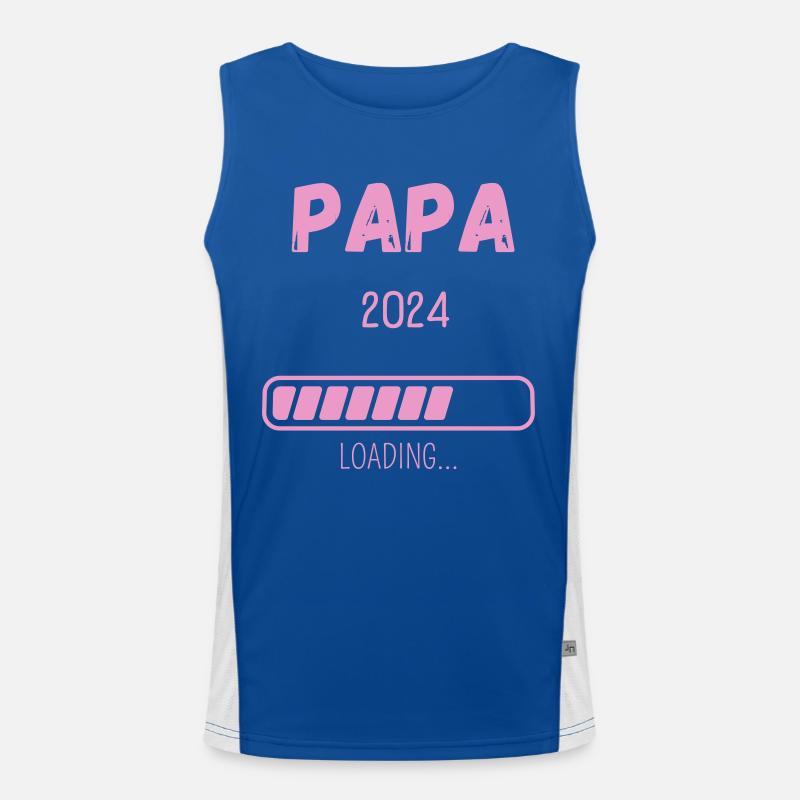 Papa 2024 Loading... Funktionelles Kontrast-Tank Top für Männer 